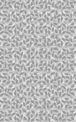 Blackout roller blind for window Gray leaves