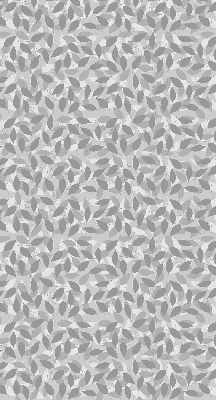 Blackout roller blind for window Gray leaves