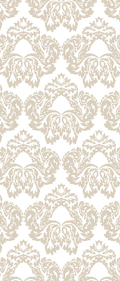 Fabric roller blind for window Beige pattern