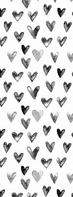 Blackout roller blind for window Black hearts