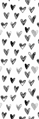 Blackout roller blind for window Black hearts