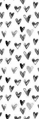 Blackout roller blind for window Black hearts