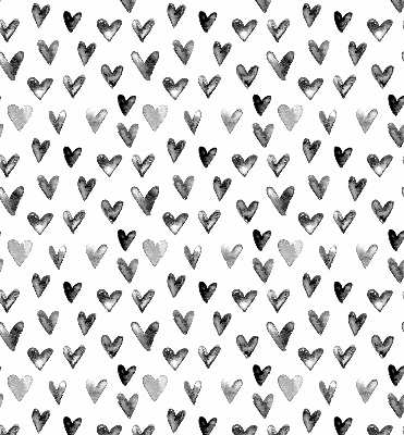 Blackout roller blind for window Black hearts