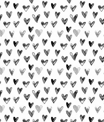 Blackout roller blind for window Black hearts
