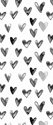 Blackout roller blind for window Black hearts