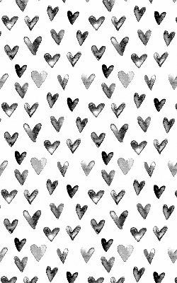 Blackout roller blind for window Black hearts