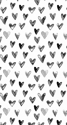 Blackout roller blind for window Black hearts