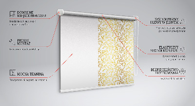 Blackout roller blind Golden branches