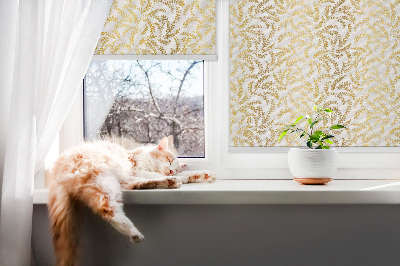 Blackout roller blind Golden branches