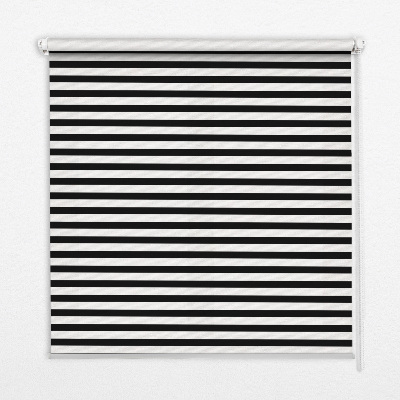 Blackout roller blind for window Black stripes