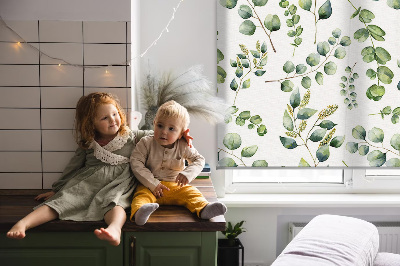 Blackout roller blind Green twigs