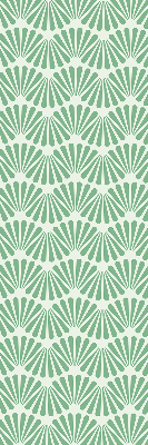 Blackout roller blind for window Green slalom
