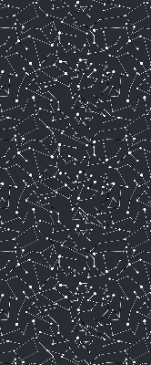Fabric roller blind for window Constellation