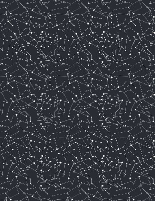 Fabric roller blind for window Constellation