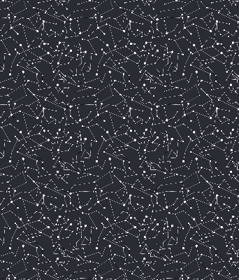 Fabric roller blind for window Constellation