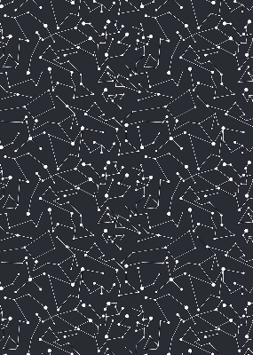 Fabric roller blind for window Constellation