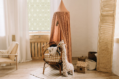 Blackout roller blind White dots connected by dots