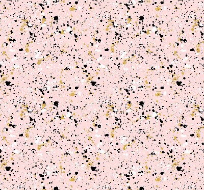 Fabric roller blind for window Paint stains on a pink background
