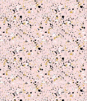 Fabric roller blind for window Paint stains on a pink background