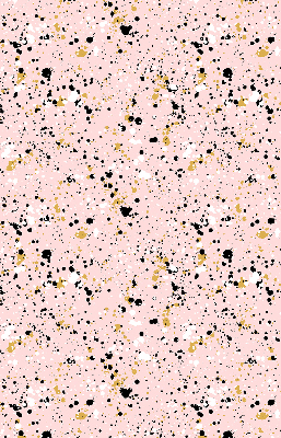 Fabric roller blind for window Paint stains on a pink background
