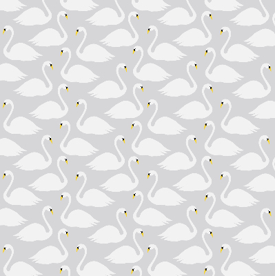 Blackout roller blind Swans