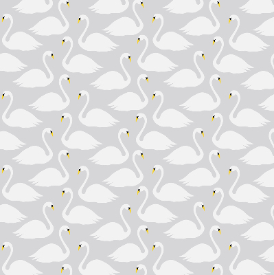 Blackout roller blind Swans