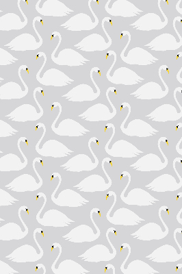 Blackout roller blind Swans