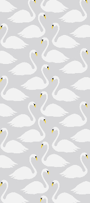 Blackout roller blind Swans