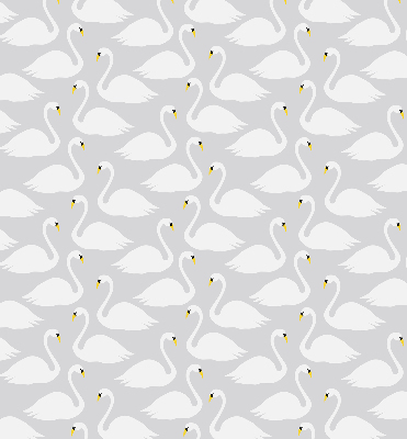 Blackout roller blind Swans
