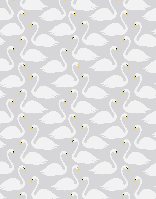 Blackout roller blind Swans
