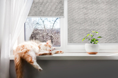 Fabric roller blind for window Gray texture