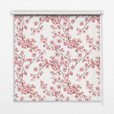 Blackout roller blind Pink lily