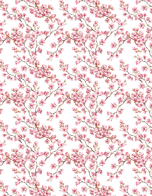 Blackout roller blind Pink lily