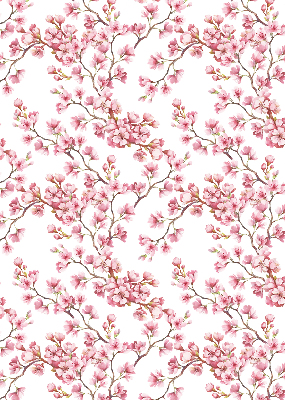 Blackout roller blind Pink lily
