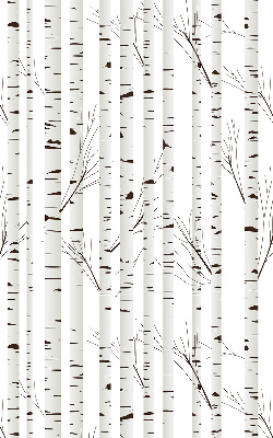 Fabric roller blind for window Birches
