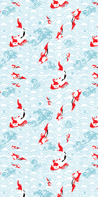 Blackout roller blind for window Fish in the water