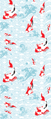 Blackout roller blind for window Fish in the water