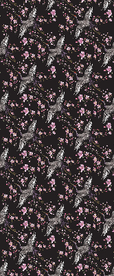 Blackout roller blind for window Herons and flowers