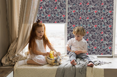 Blackout roller blind for window Pattern