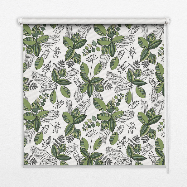 Blackout roller blind Plants