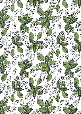 Blackout roller blind Plants