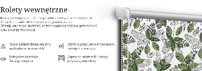 Blackout roller blind Plants