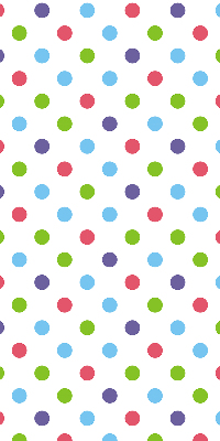Blackout roller blind for window Colorful dots