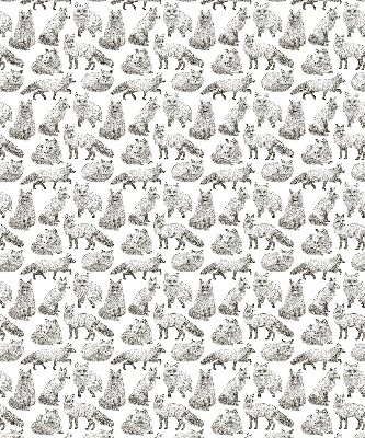 Blackout roller blind for window Gray foxes