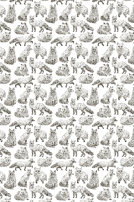 Blackout roller blind for window Gray foxes