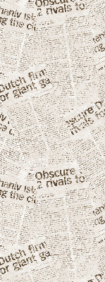 Fabric roller blind for window Newspapers