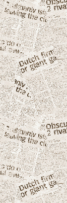 Fabric roller blind for window Newspapers