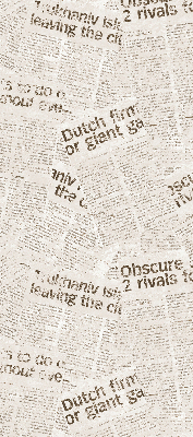Fabric roller blind for window Newspapers