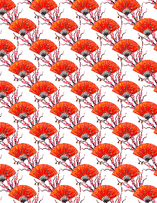 Blackout roller blind for window Red fans