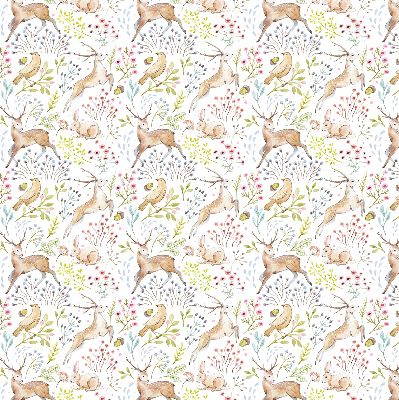 Blackout roller blind Roe deer and deer
